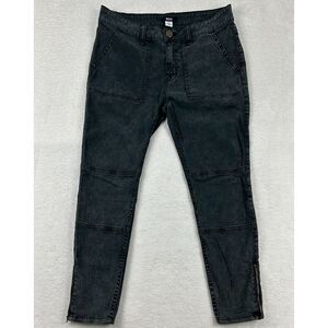 BDG‎ Jeans Women 27 Straight Double Knee Faded Black Soft Denim Ankle Zipper